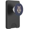 Hoot and Sqeeze Musican Apparel Gufo suona fisarmonica strumento musicale motivo gufi PopSockets PopWallet per MagSafe