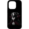 Halloween Border Collie Dog Pet Owner Go Custodia per iPhone 15 Pro Vampiro gotico spettrale per amanti dei cani, Border Collie