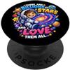 Home Galaxy Bambini Spazio Amanti Billion Stars Casual 6-16 Anni Ragazze PopSockets PopGrip Adesivo