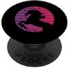 Mythical Creature Apparel for Unicorn Lo Vintage Unicorno Retro Tramonto Fantasia Grafica Donna PopSockets PopGrip Adesivo
