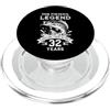 32 YEAR OLD FISHER BIRTHDAY PRESENTS La leggenda della pesca li avvolge per 32 anni di compleanno PopSockets PopGrip per MagSafe