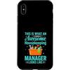 Funny Housekeeping & Cleaning Crew Appar Custodia per iPhone XS Max Impressionante Housekeeping Manager Funny Hotel Cleaner