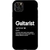 Guitarist Definition Gifts Custodia per iPhone 11 Pro Max Definizione Chitarrista Divertente Chitarra Collezionista Umorismo