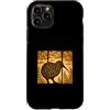 kiwi silhouette vintage panel ornate kiw Custodia per iPhone 11 Pro Pannello Vintage Kiwi Silhouette
