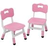 Garvee Set da 2 Sedie per Bambini, Regolabili in Altezza (3 livelli)