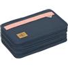 Lässig Astuccio Slim Unique a 3 scomparti con penne incluse blu navy