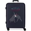 Star Wars Swords, Maleta Mediana, 48x70x26 cm ABS Rigido Lucchetto TSA Integrato 81L 3.98 kg 4 Doppie Ruote, Blu (Swords)