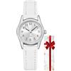 CIVO Orologio Donna Pelle Piccolo: Orologi Quarzo Analogico Bianco per Donna con Polsi Snelli - Idea Regalo per Compleanno e San Valentino