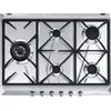 Smeg SRV575GH5 piano cottura Acciaio inox Da incasso 70 cm Gas 5 Fornello(i) Made in Italy GARANZIA ITALIA