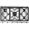 Smeg Universal SRV596GH5 piano cottura Acciaio inox Superficie piana 90 cm Gas 5 Fornello(i) Made in Italy GARANZIA ITALIA