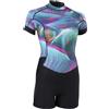 ION Amaze Shorty 2.5mm Short Sleeve Back Zip women Tropical Palm, 36/S