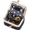 Generic Portamonete in pelle, morbido, con chiusura a bacio, organizer per portafoglio in stile vintage, portatile, portamonete, portachiavi, pochette per borsa, borsa, tasca, shopping, viaggi, gite