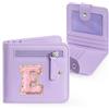 YOOLIFE Portafoglio per bambini, regalo per ragazze, 3, 4, 5, 6, 7, 8, 9 | Portafoglio per la scuola per ragazze, con iniziale, regalo personalizzato per adolescenti, figlie, sorelle, nipote