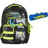 Mitama Zaino New Plus URBANSMILE, Nero, Ergonomico, Robusto + Astuccio Mitamini Animals Mitama, Chiusura con Zip, In Silicone, Blu,Bambino, Scuola Elementare