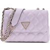 GUESS borsa a tracolla Giully II Mini Compound Convertible Flap Bag Lilac lilla