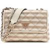 GUESS borsa a tracolla Giully II Mini 2 Compartment Convertible Flap Taupe Multi grigio talpa