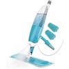 VOUNOT® Spray Mop, Lavapavimenti a Spruzzo, Mocio in Microfibra con Spruzzatore Acqua con 2 Panni in Microfibra e 1 Pennello, 650ml, Blu