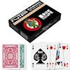Dal Negro Carte da Gioco Ramino Ntp realizzate in PVC Resistenti e Durevoli, 2 Mazzo Floreale da 55 Carte francesi con 4 Jolly, Carte Scala 40, Poker, Burraco, Ramino e Altri Giochi di Carte,100% Made in Italy