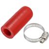 A ABSOPRO Tappo Universale Per Raffreddamento Auto, 1 Set, Silicone | Rosso, ID 0.63 (16mm), Con Morsetto, Temperatura Max 200°C, Per Camion, Pick-Up, Veicoli, Lunghezza 67mm, Spessore 5mm