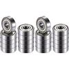 A ABSOPRO Cuscinetti 627ZZ 7x22x7mm Argento 20pz Per Pattini E Biciclette | Acciaio Per Cuscinetti, Doppio Scudo, Pre-Lubrificato, 1.3kN Statico, 3.3kN Dinamico, 30000RPM Grasso, 36000RPM Olio