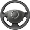 MEWANT Coprivolante Su Misura da Cucire per Vehicle | Megane 2 2002-2009 / Scenic 2 (Grand Scenic) 2003-2009 / Kangoo 2 2008-2013 Fodera / Volante Traspirante Resistente