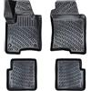 ASC Tappetini Auto Compatibili con FIAT PANDA 312 III serie dal 2012 al 2024, Gomma a Vaschetta, Protezione Poggiapiedi, Bottoni per Ancoraggio