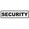 LOHOFOL Targa magnetica con scritta in inglese "Security", di colore bianco e nero, disponibile in tre dimensioni diverse