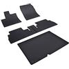 IL TAPPETO AUTO BY FABBRI 3 904666-113B Tappeti Auto e Baule in Gomma colore nero compatibile con Doblò Panorama III serie dal 2022-, 5 posti passo corto L1