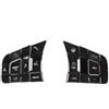 ningqonggongshi Tuning Interni Auto Per Jaguar Per XE XF Per F-PACE Per E-PACE | Per F-TYPE Veicolo Volante Rivestimento Alluminio Lega Pulsante Sequin Interno(Style 3-1)