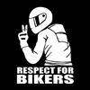 Wilgure Adesivo 3D Respect for Cyclist impermeabile, riflettente, accessorio auto divertente