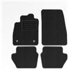 Mats4all Set di tappetini auto Compatibile con Ford Fiesta 2017-> | Antiscivolo | Con rinforzo | 4 pezzi | Tappetini per auto | Set di tappetini