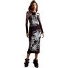 Desigual Donna Abito Disegnato da M. Christian Lacroix.