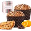 ENOVINOS THE WINE BRAND Panettone Antonella al Cioccolato e Arancione XXL 1200 gr - Lavorazione artigianale con Ricetta Tradizionale - Delizioso Panetone Dolce Natale (2 PANETTONE)
