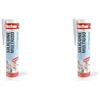 Fischer Silicone Acetico Multiuso Nero SAM 280 ml, Sigillante Antimuffa per Vetro, Alluminio, Smalto, Ceramica, Adatto per Bagno e Cucina, 9352 (Confezione da 2)