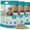 Gardner Pet Naturale Lettiera per Gatti al Tofu con Estratto di Tè Verde, senza polvere, agglomerante rapida, scaricabile nel WC e controllo degli odori per case con più gatti, 6L x 3