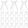 Gativs Bianco Coccarde 100 Pezzi Fiocchi per Antenna Auto Decorazione Fiocchi Bianchi Matrimonio Bianco Fiocchi di Nastro Raso Fiocco per Decorazioni Nozze Matrimonio Fiocchi Matrimonio Bianchi