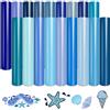 Tintnut Pellicola per plotter tessile, serie blu, 18 pezzi, 30,5 x 25,4 cm