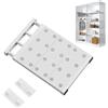 Yixinly Scaffale per armadio interno, mensola estensibile, scaffale regolabile per armadio, guardaroba, bagno, organizer da bagno, larghezza 35 cm, lunghezza regolabile 30-40 cm