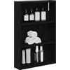 SKTQYQO Armadio Bagno A Muro Rovere Nero 40x10x60,5 Cm