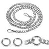 GOTFUN catena da borsa 120cm/47.2in in metallo, tracolla con moschettone, catena per borsa a mano, catena per borse da donna (Argento)