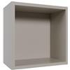 Tikideco Tikub, Mensola da parete a forma di cubo, quadrata, vari colori, 2 profondità, 25 cm x 25 cm, legno melaminico (grigio ciottoli, profondità 15 cm)