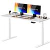 MAIDeSITe S2 Plus Art - Scrivania regolabile in altezza, 140 x 70 cm, 2 | Scrivania regolabile in altezza, piano del tavolo monoblocco da 25 mm, portata 180 kg, 4 controlli di memoria