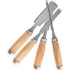Healifty 4 Pezzi Scalpello per Lavorazione Legno a Punta Piatta con Manico