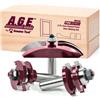 A.G.E. Series by Amana Tool MD506 - Set di punte per fresa a pannello rialzato in carburo, con gambo da 1,2 cm, 3 pezzi