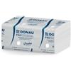 DONAU PROFESSIONAL Asciugamani di carta piegati a zig-zag DONAU PROFESSIONAL in cellulosa, 3000 fogli, 2 veli, 20 x 150 fogli, bianchi, asciugamani di carta piegati
