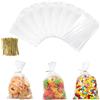 AiQInu 200 Pezzi Sacchetti Trasparenti con Lacci, 15 x 10 cm Piccoli Sacchetti Cellophane Pellicola Bustine Alimenti, Sacchetti Caramelle Biscotti OPP Sac Regalo per Feste Compleanno dei Bambini