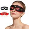 Warmforwel Maschera per occhi a LED con luce rossa e infrarossa, 660 nm, 850 nm, dispositivo di bellezza degli occhi con 54 LED, 3 livelli di intensità, ricaricabile 1000 mAh, cura sotto gli occhi per