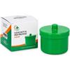 PARAFARMACEUTICI FARVISAN FARVISAN Vaschetta Porta Protesi Dentaria per Adulti, Contenitore Porta Dentiera con Coperchio e Cestello, Custodia per Apparecchi Ortodontici e Ponti Mobili, Colore Verde, Made in Italy