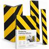 OFITURIA Paraspigoli Garage Adesivo Pack 4 40x20+25x20+50x10+36x8 cm Nero/Giallo, Protezione Colonne Garage, Paracolpi Angolari Box Auto (Pack 4 pz, Set Misto, Nero/Giallo)