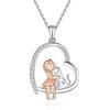 Fryneauy Animale Carino Argento Sterling 925 Collana Con Ciondolo Ciondolo Con Animale Ciondolo Regali Per Donne IT
